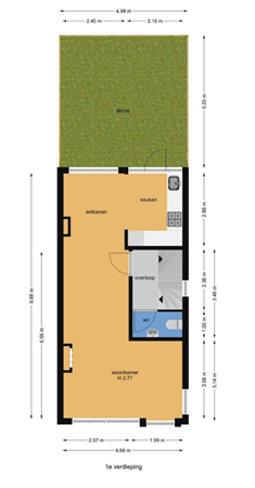 Floorplan - Langstraat 7A, 2242 KJ Wassenaar
